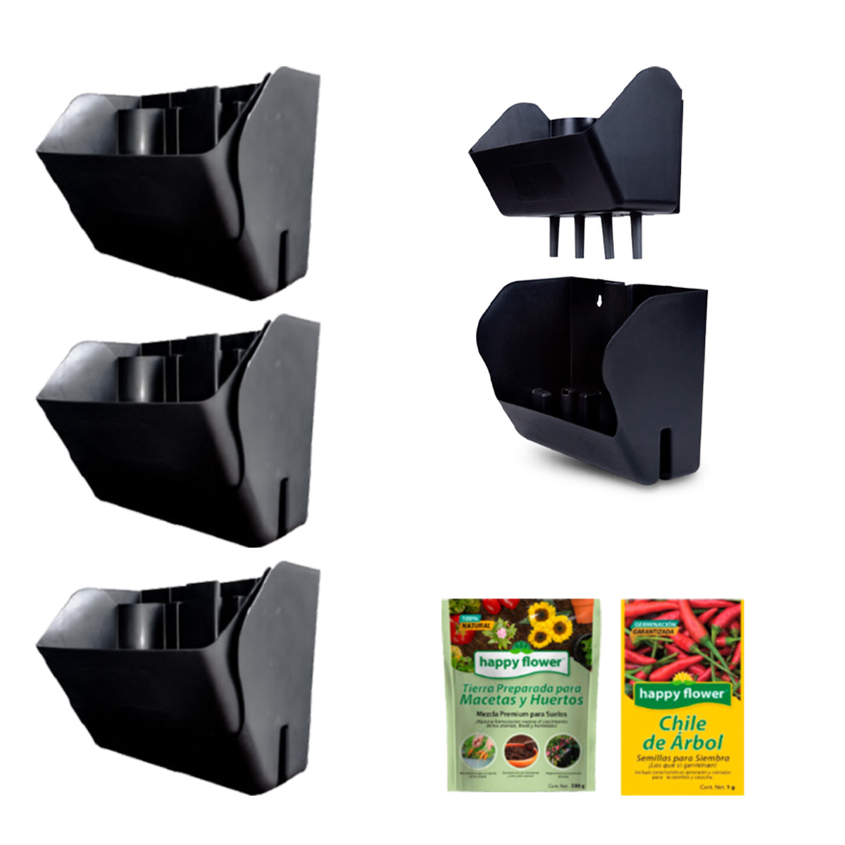 Eco Maceta Muro Kit de 3